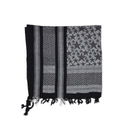 Арафатка Шемаг Stars черно-белый | Mil-tec