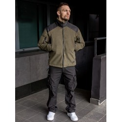 Кофта флисовая Liberty Olive/Black | Helikon-Tex