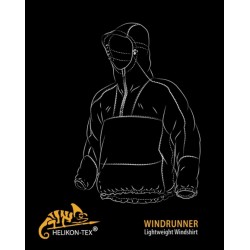 Куртка-ветровка Windrunner Black | Helikon-Tex
