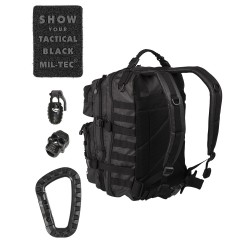 Рюкзак US ASSAULT PACK 25L TACTICAL BLACK | Mil-tec