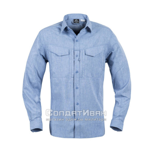 Рубашка Defender Mk2 Gentleman Shirt Melange Light Blue | Helikon-Tex фото 2