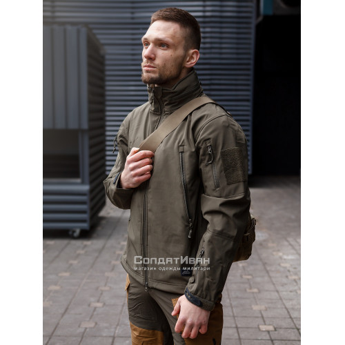 Куртка Softshell Gunfighter Taiga Green | Helikon-Tex фото 4
