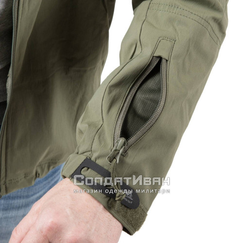 Куртка ветровка Trooper Soft Shell Black | Helikon-Tex фото 6